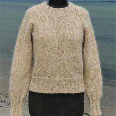Strikkeopskrift klassisk sweater - og puno garn fra Gepard Garn