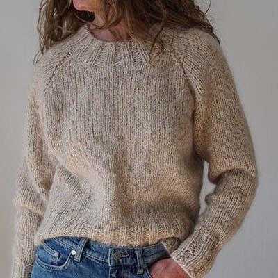 klassisk sweater - mohair puno garn fra Gepard Garn