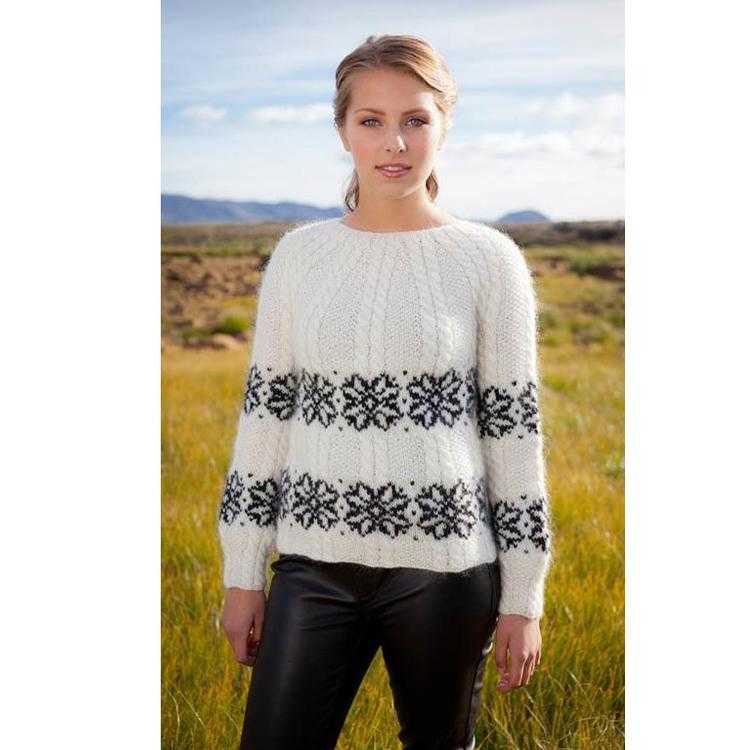 Istex strikkeopskrift Flétte - Smuk damesweater - strikkes i Lettlopi